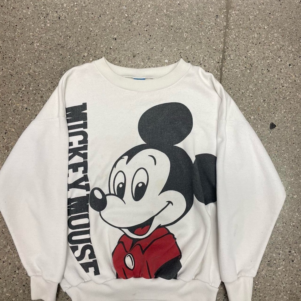 Disney Mickey Mouse White Sweatshirt